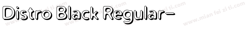 Distro Black Regular字体转换